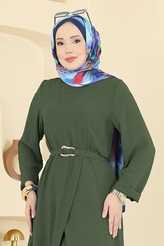 moda selvim طقم اخضر عفني 2702TPK1167 - Thumbnail