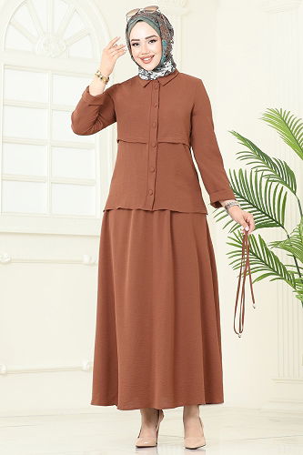 moda selvim Combined 2703SL432 Light Brown - Thumbnail