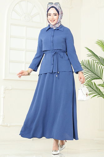 moda selvim Combined 2703SL432 Light Indigo - Thumbnail