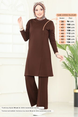 moda selvim Combined 2704AYD574 Brown - Thumbnail