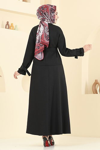 moda selvim طقم أسود 2704SL432 - Thumbnail