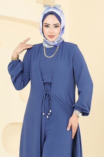 moda selvim طقم ازرق 2706SL432 - Thumbnail