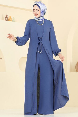 moda selvim طقم ازرق 2706SL432 - Thumbnail