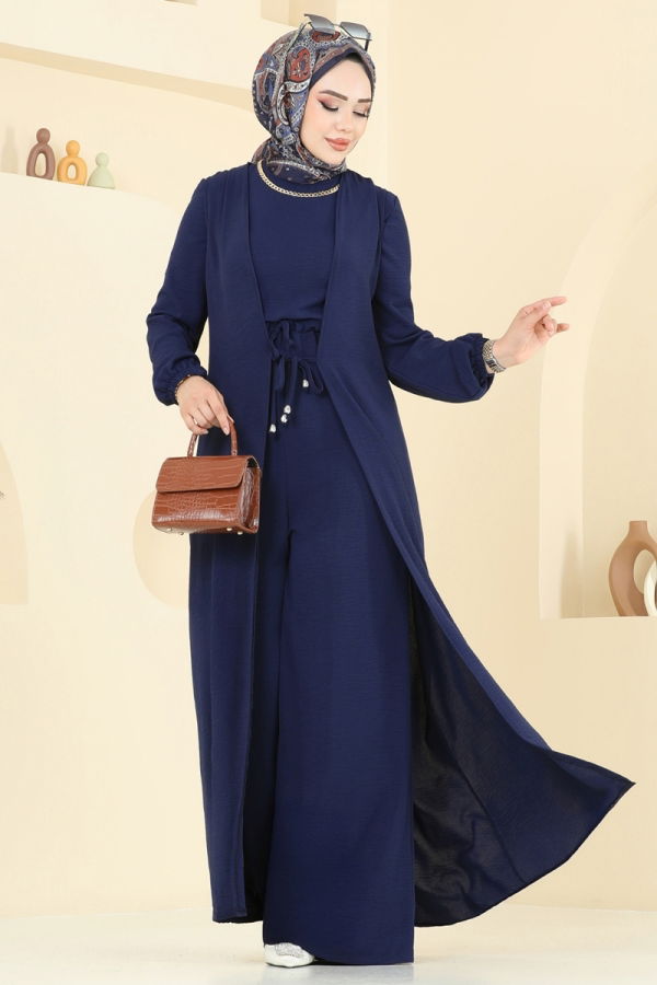 Modaselvim الافرولات طقم كحلي 2706SL432
