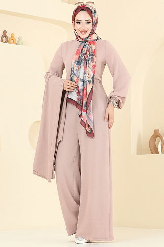 moda selvim طقم بيج 2706SL432 - Thumbnail