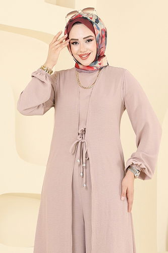 moda selvim طقم بيج 2706SL432 - Thumbnail