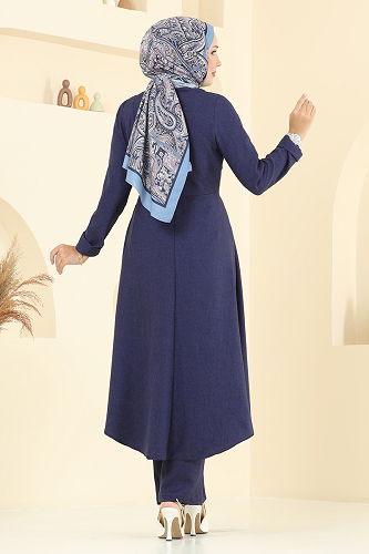 moda selvim طقم كحلي 2707SL432 - Thumbnail