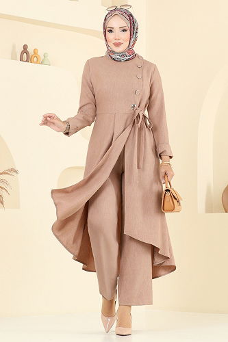 moda selvim طقم بيج 2707SL432 - Thumbnail