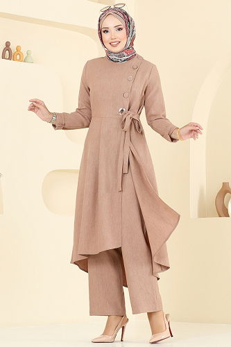 moda selvim طقم بيج 2707SL432 - Thumbnail