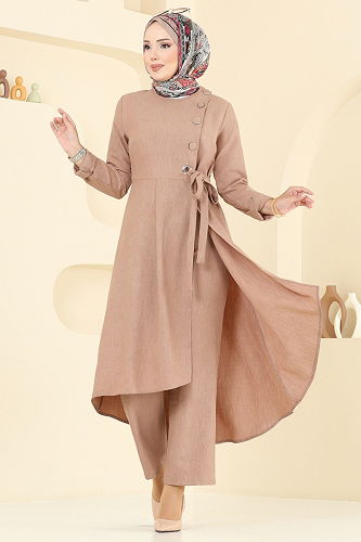 moda selvim طقم بيج 2707SL432 - Thumbnail