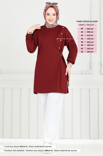 MRV A.Y.D. - Combined 2708AYD969-M Burgundy&Ecru