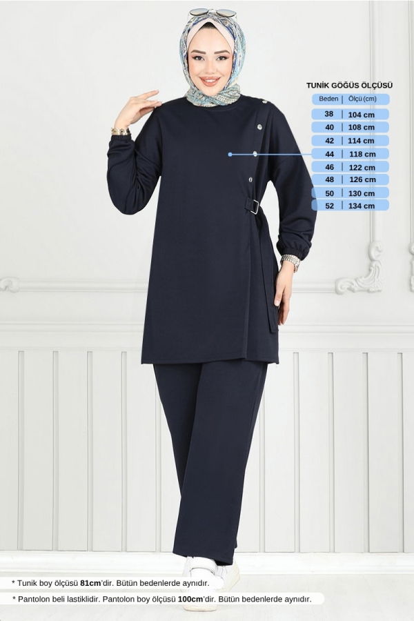 Modaselvim NET 20%+20% DISCOUNT IN THE CARD Combined 2708AYD969-M Navy Blue