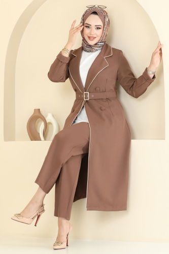 S.L. - طقم بيج غامق 2708SL432