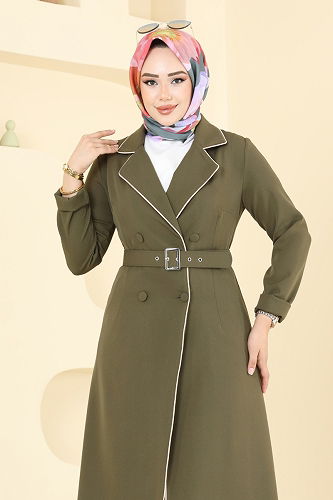 moda selvim طقم اخضر عفني 2708SL432 - Thumbnail