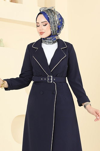 moda selvim طقم كحلي 2708SL432 - Thumbnail