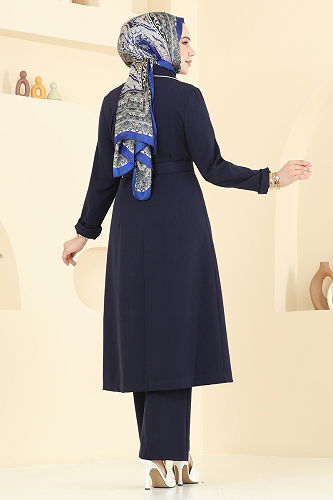 moda selvim طقم كحلي 2708SL432 - Thumbnail