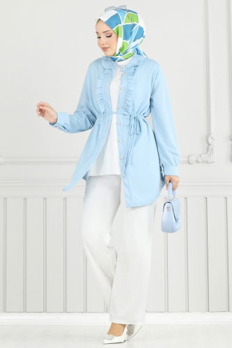 A.Y.D. - Combined 2709AYD574 Baby Blue & Ecru