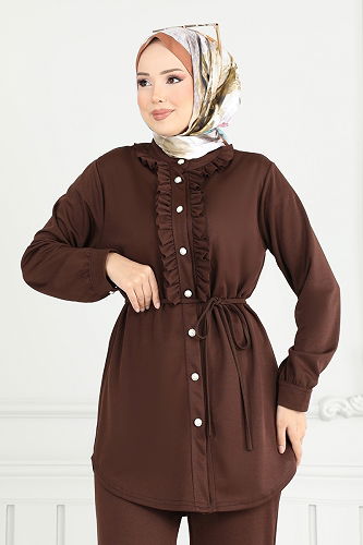 moda selvim Combined 2709AYD574 Brown - Thumbnail