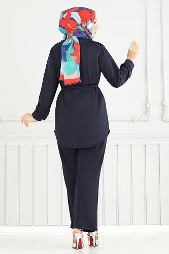 moda selvim Combined 2709AYD574 Navy Blue - Thumbnail