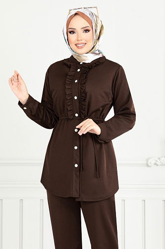 moda selvim Combined 2709AYD969-M Brown - Thumbnail