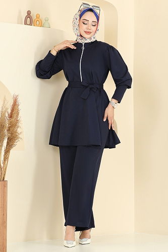 moda selvim Combined 2710AYD574 Navy Blue - Thumbnail