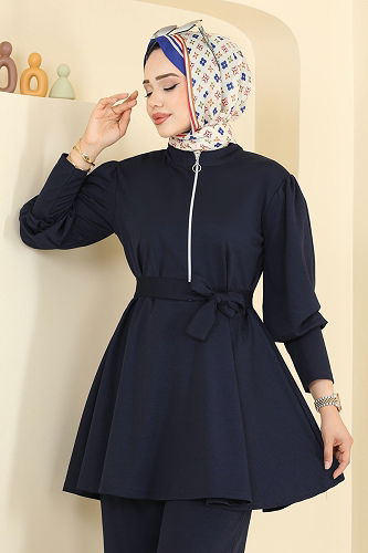 moda selvim Combined 2710AYD574 Navy Blue - Thumbnail