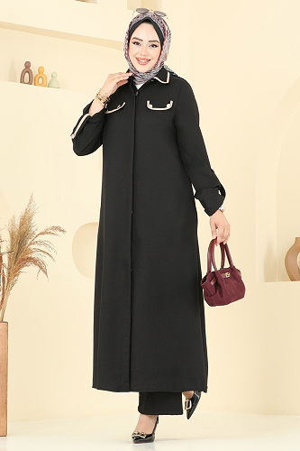 moda selvim طقم أسود 2710SL432 - Thumbnail