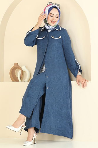 moda selvim طقم كحلي 2710SL432 - Thumbnail