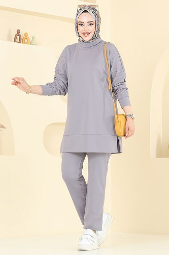 moda selvim Combined 2711AYD969-M Gray - Thumbnail