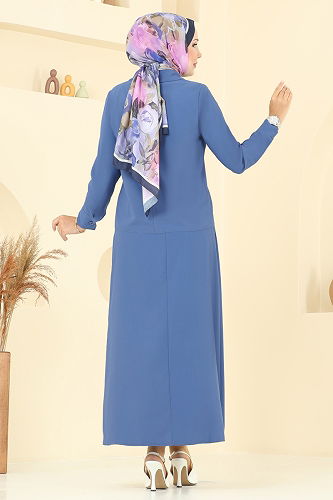 moda selvim طقم ازرق 2712SL432 - Thumbnail