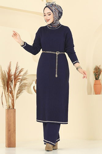moda selvim Combined 2713AYD574 Navy Blue - Thumbnail