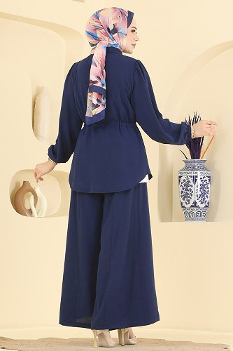 moda selvim Combined 2716MP806 Light Navy Blue - Thumbnail