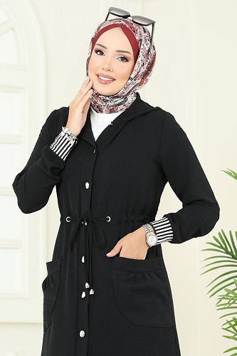 moda selvim طقم أسود 2716SL432 - Thumbnail