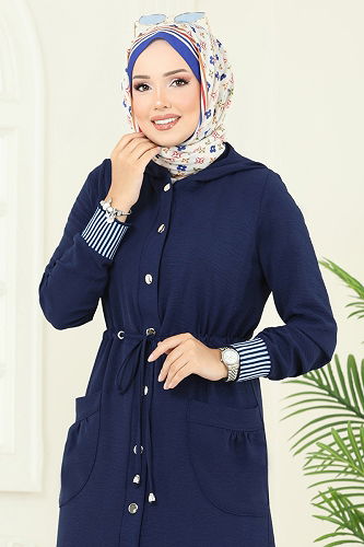 moda selvim طقم كحلي 2716SL432 - Thumbnail