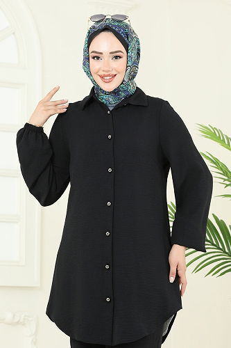 moda selvim طقم أسود 2717SL432 - Thumbnail