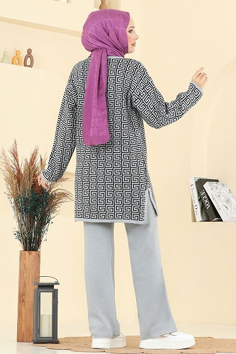 moda selvim Combined 2718AYD574 Gray - Thumbnail