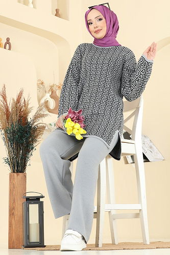 moda selvim Combined 2718AYD574 Gray - Thumbnail