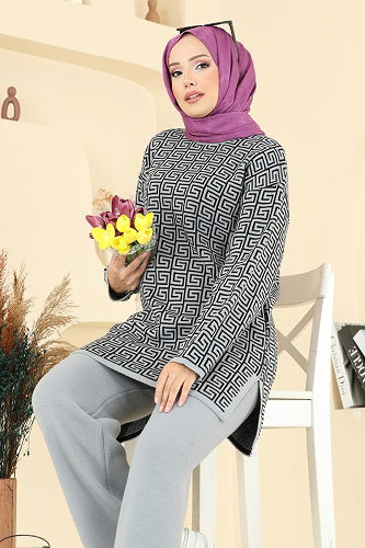 moda selvim Combined 2718AYD574 Gray - Thumbnail