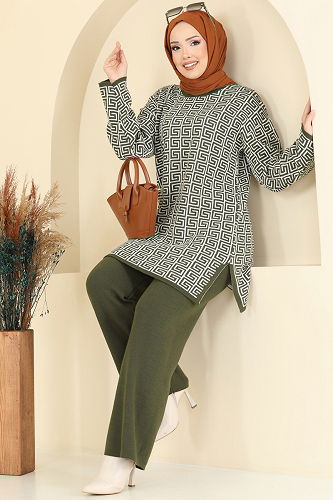 moda selvim Combined 2718AYD574 Khaki - Thumbnail