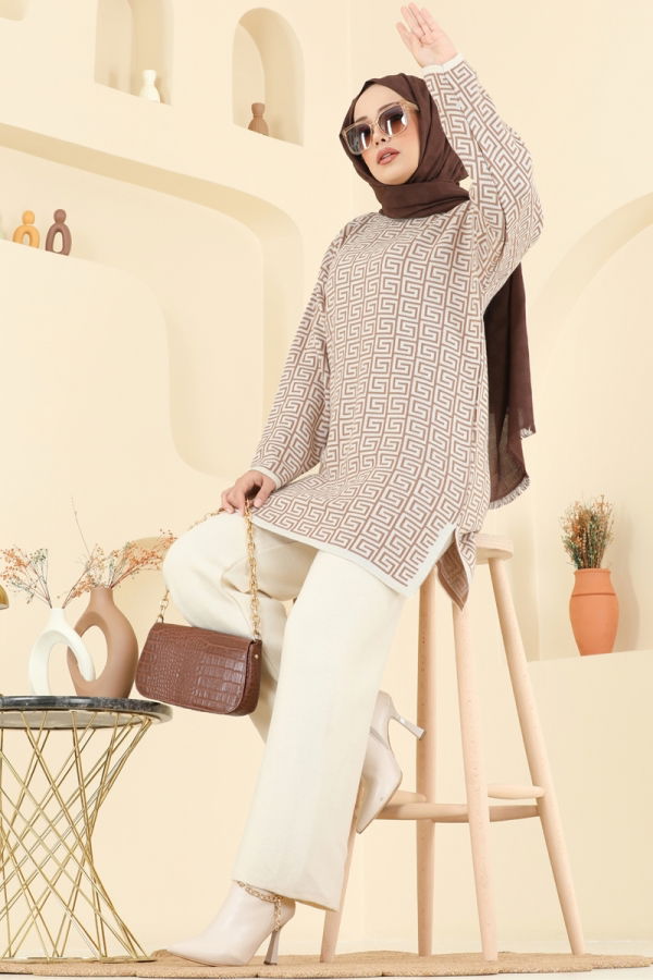 Modaselvim خصم صافٍ20%+20% في سلة التسوق طقم بيج 2718AYD574