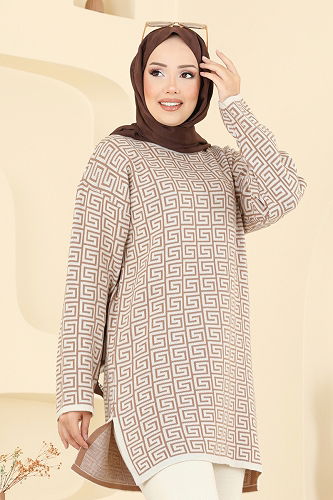 moda selvim طقم بيج 2718AYD574 - Thumbnail