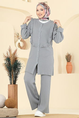 moda selvim Combined 2719AYD574 Light Gray - Thumbnail