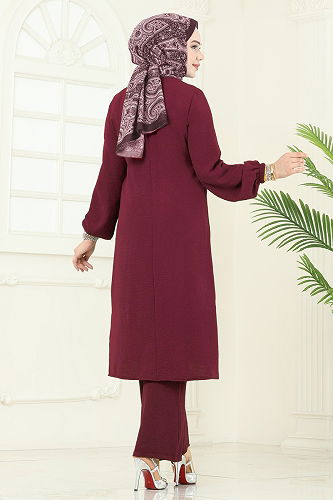 moda selvim Combined 2719SL432 Burgundy - Thumbnail