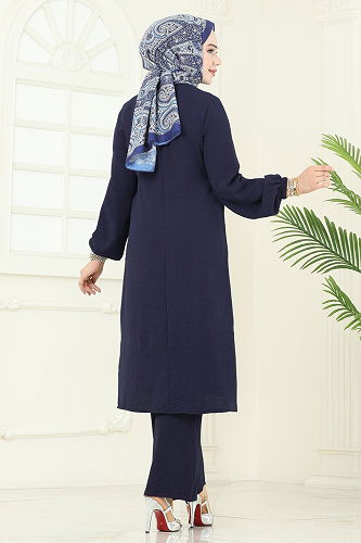 moda selvim طقم كحلي 2719SL432 - Thumbnail