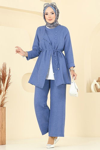 moda selvim طقم ازرق 2720SL432 - Thumbnail