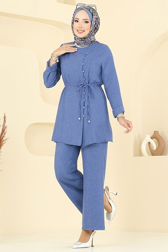 moda selvim طقم ازرق 2720SL432 - Thumbnail