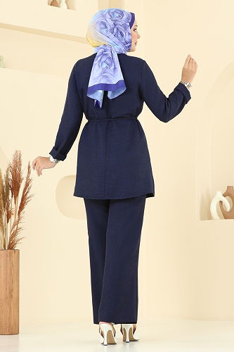 moda selvim طقم كحلي 2720SL432 - Thumbnail