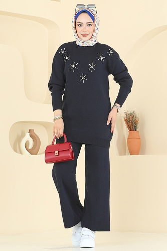 moda selvim Combined 2721AYD574 Navy Blue - Thumbnail