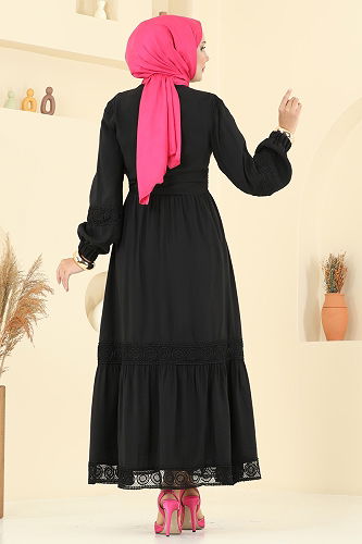 moda selvim طقم أسود 2721SL432 - Thumbnail