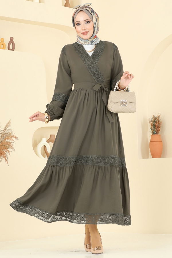 Modaselvim خصم صافٍ20%+20% في سلة التسوق طقم اخضر عفني 2721SL432